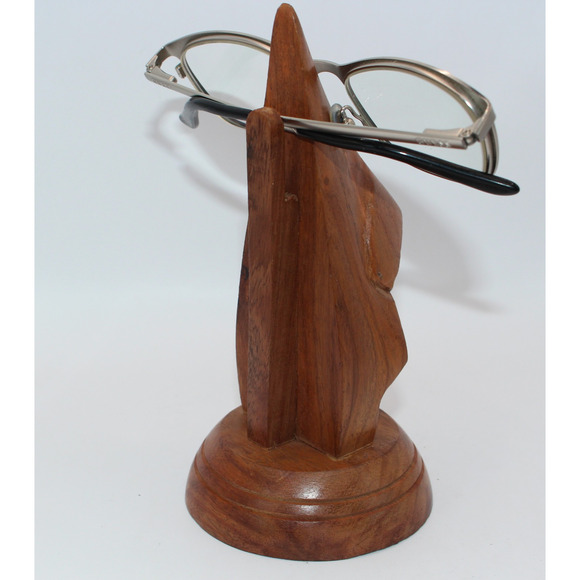 Wooden Nose Eyeglass Holder From The Two’s Company Handcrafted Framework 6” - Picture 5 of 7